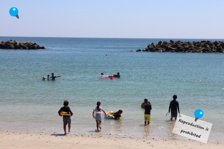 眺めの良い千鳥ヶ浜海水浴場